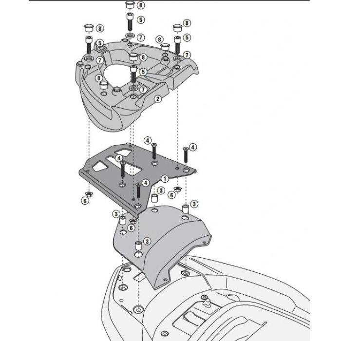 KAPPAKR1123MMHONDAFORZA300ABS(13-17)ARKAÇANTATAŞIYICI