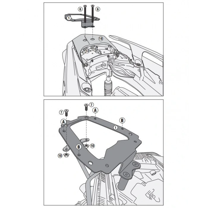 KAPPAKR2136YAMAHAX-MAX125-250(18-22)-X-MAX300(17-22)ARKAÇANTATAŞIYICI