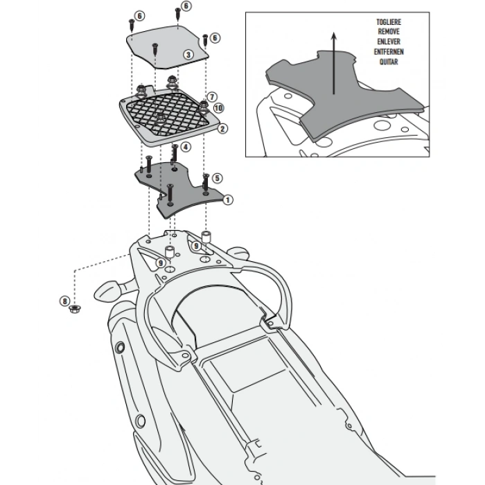 KAPPAKR3101SUZUKIDL650V-STROM(11-16)ARKAÇANTATAŞIYICI