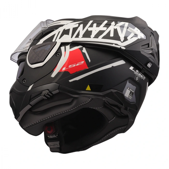 LS2 ADVANT 2 TAPE MAT SİYAH-BEYAZ KASK
