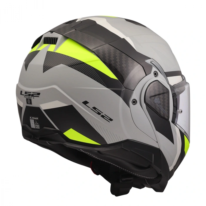 LS2 ADVANT 2 TRIPLE MAT GRİ- SİYAH-NEON SARI KASK