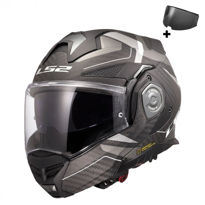 LS2 ADVANT X KARBON HORIZON MAT GÜMÜŞ-GRİ KASK