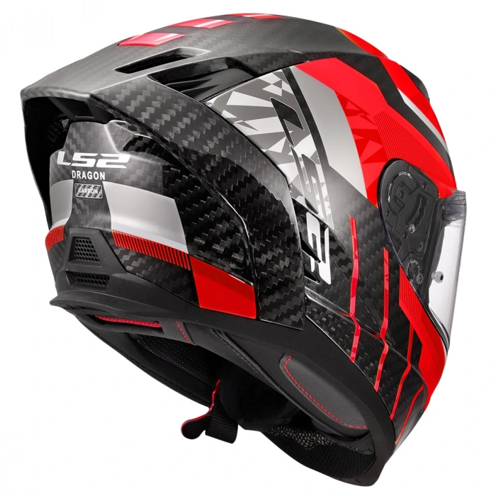 LS2 DRAGON KARBON TRAX  KASK