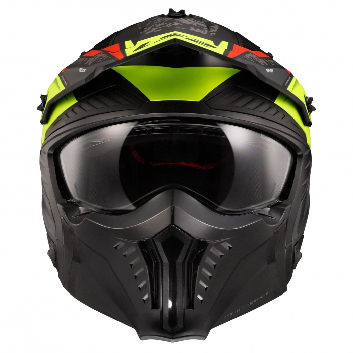 LS2 DRIFTER DEVOR MAT SİYAH-NEON SARI KASK