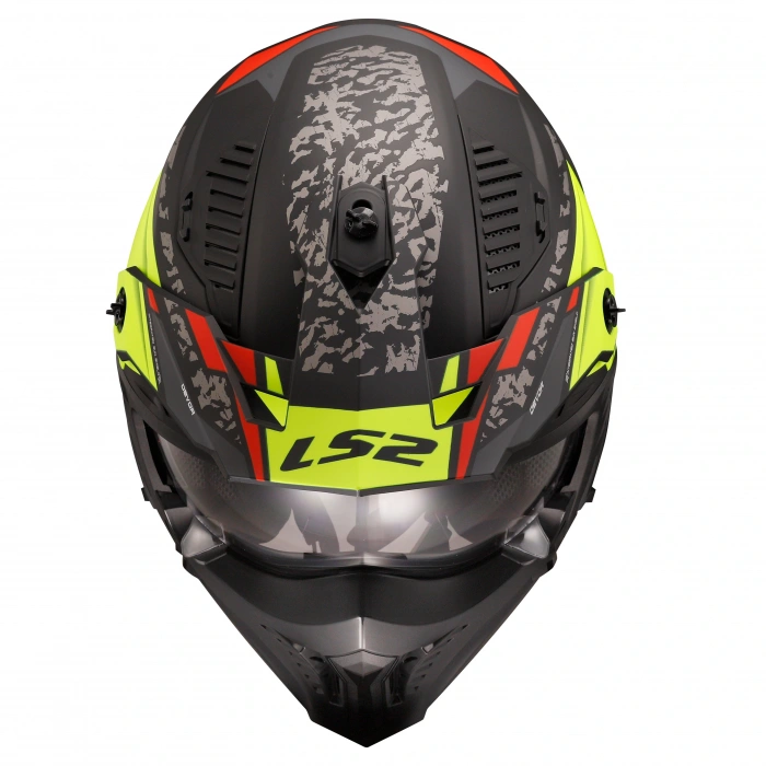 LS2 DRIFTER DEVOR MAT SİYAH-NEON SARI KASK