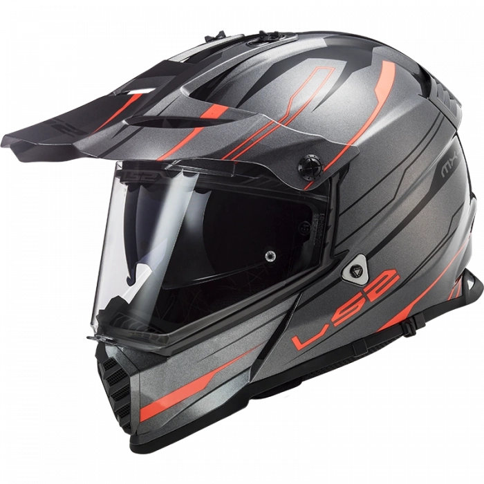 LS2 PIONEER EVO KNIGHT TITANIUM- KASK