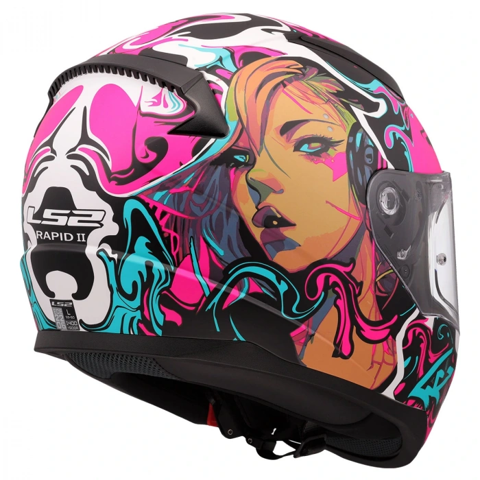 LS2 RAPID 2 CYBERG MAT  KASK