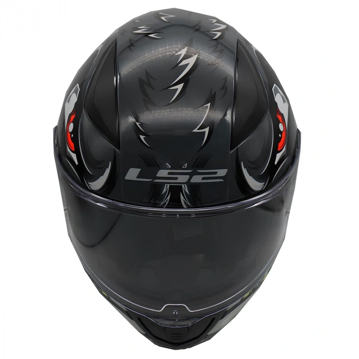 LS2 RAPID 2 SPOX GRİ-KIRMIZI KASK