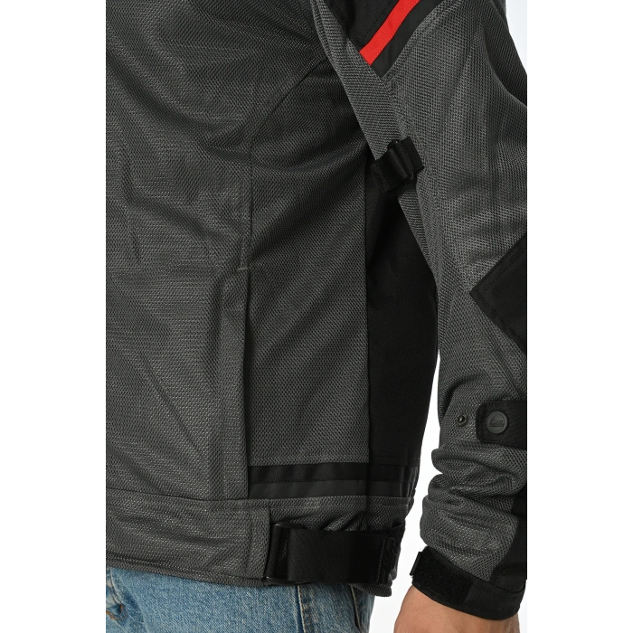 LS2 RIVA MONT SİYAH-GRİ-KIRMIZI