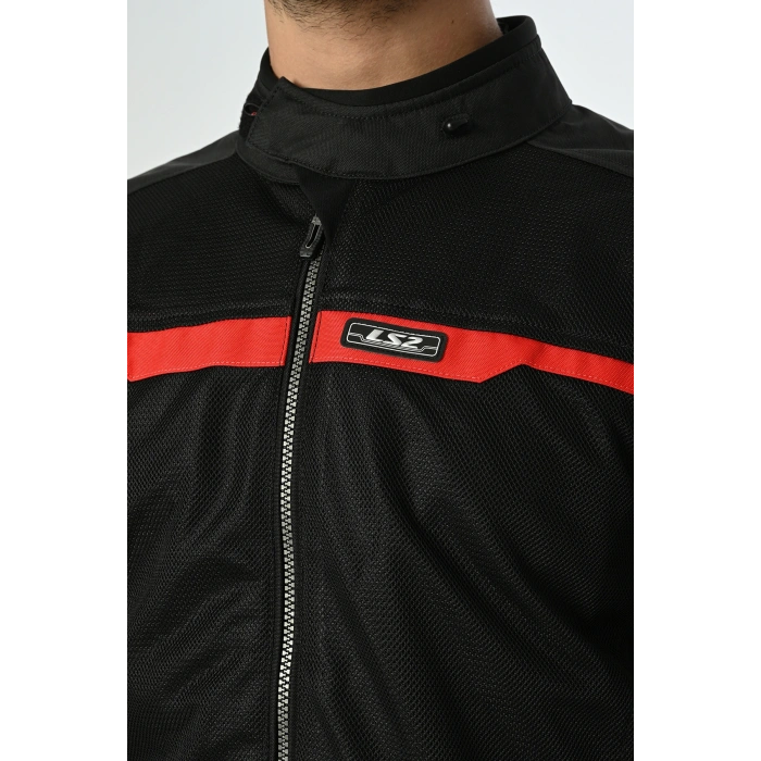 LS2 RIVA MONT SİYAH-KIRMIZI