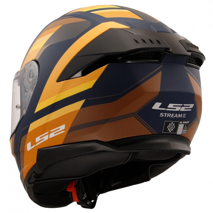 LS2 STREAM 2 VINTAGE -TURUNCU-KAHVERENGİ KASK