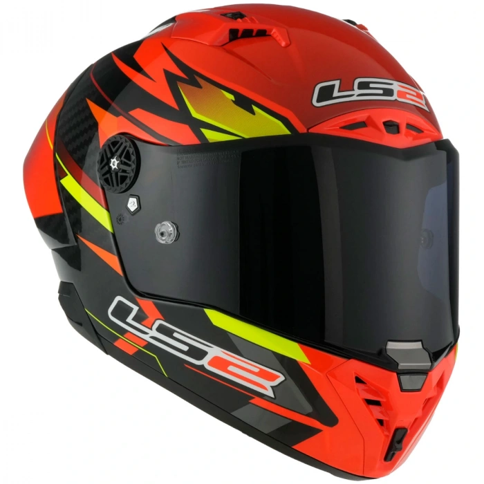 LS2 THUNDER KARBON GP AERO FIRE KIRMIZI-SİYAH KASK