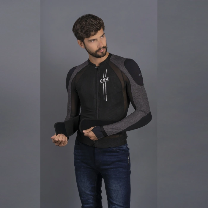 LS2 X-ARMOR FULL KORUMA MONT SİYAH-GRİ