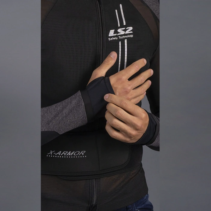 LS2 X-ARMOR FULL KORUMA MONT SİYAH-GRİ
