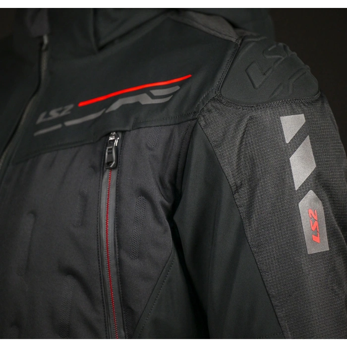 LS2 ZIRCONIUM EVO MONT SİYAH-KIRMIZI