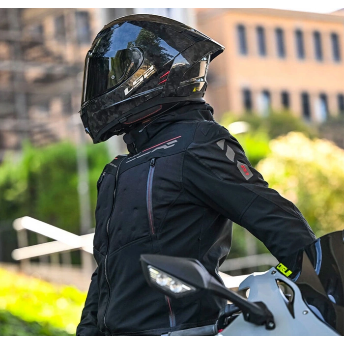 LS2 ZIRCONIUM EVO MONT SİYAH-KIRMIZI