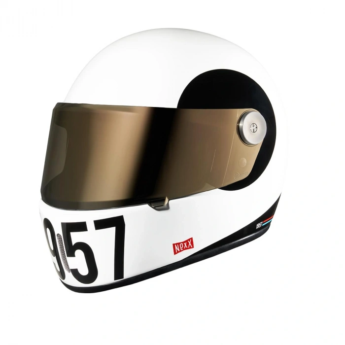 NEXX X.G100R SPUTNIK BEYAZ-SİYAH KASK