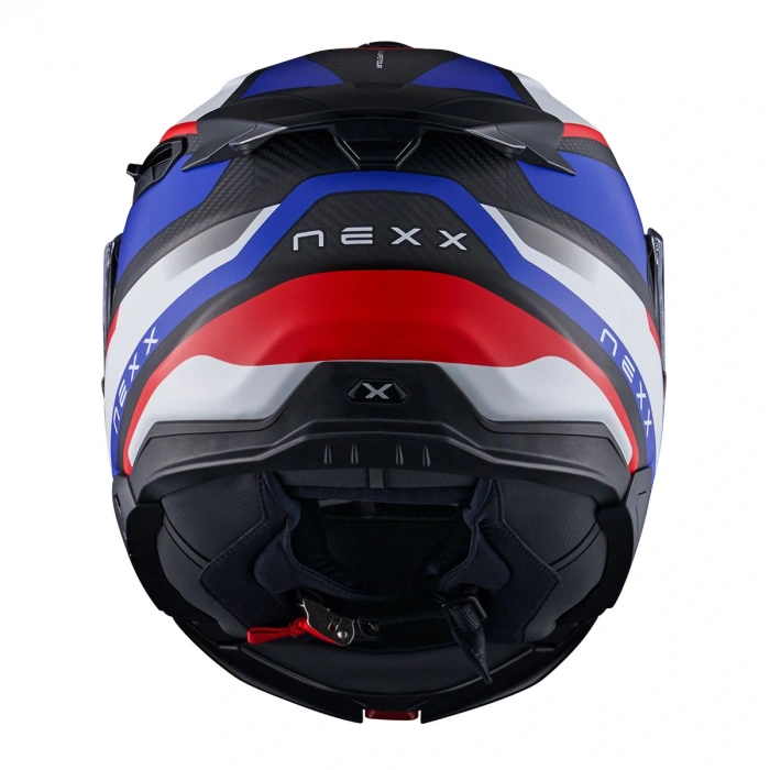 NEXX X.LIFETOUR PRO MILE MAT KARBON MAVİ-KIRMIZI KASK