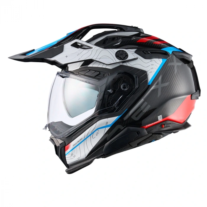 NEXX X.WED 3 FURKA KARBON KIRMIZI-MAVİ KASK