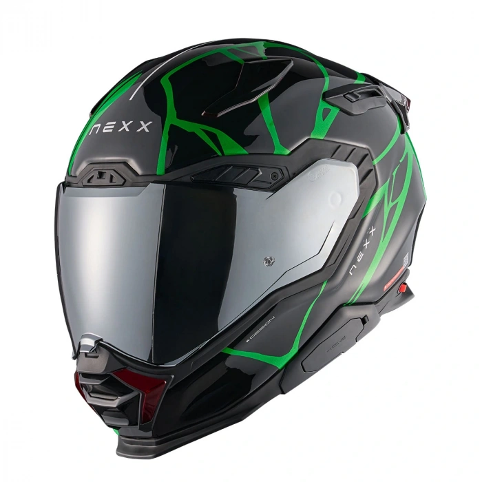 NEXX X.WST 3 B-SIDE SİYAH YEŞİL KASK