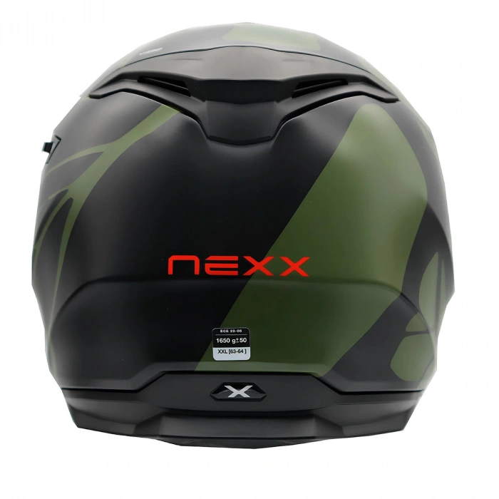 NEXX Y.100 B-SIDE MAT SİYAH-YEŞİL KASK