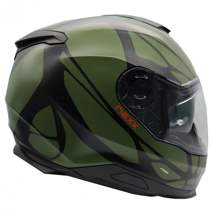 NEXX Y.100 B-SIDE MAT SİYAH-YEŞİL KASK