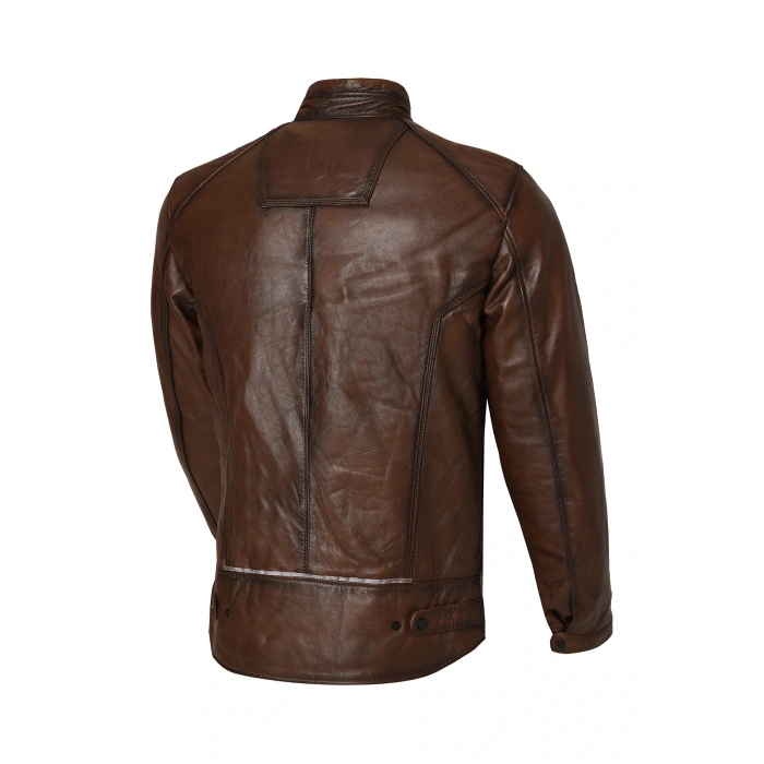 VEXO MOTO DERİ MONT ANTİK KAHVE