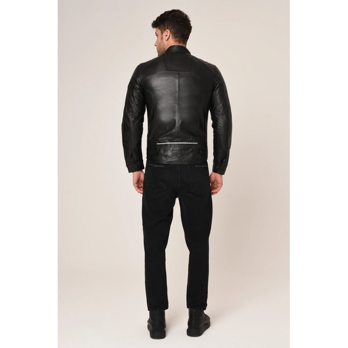 VEXO MOTO DERİ MONT SİYAH