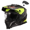 LS2 DRIFTER DEVOR MAT SİYAH-NEON SARI KASK