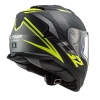 LS2 STORM 2 NERVE MAT SİYAH-NEON SARI KASK