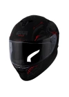 GIVI 50.X ARACHNO MAT SİYAH-KIRMIZI KASK