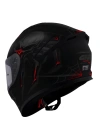 GIVI 50.X ARACHNO MAT SİYAH-KIRMIZI KASK