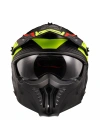 LS2 DRIFTER DEVOR MAT SİYAH-NEON SARI KASK