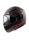 LS2 RAPID 2 TAKAROA MAT SİYAH-KIRMIZI KASK