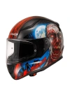 LS2 RAPID 2 ZOMBIE SİYAH-KIRMIZI KASK