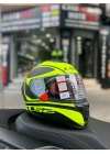 Ls2 Storm 2 Dodger Mat Siyah-Neon Sarı Full Face Motosiklet Kask