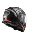 LS2 STORM 2 RACER MAT TITANIUM-NEON TURUNCU KASK