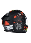 LS2 STREAM 2 ANGRY MONKEY MAT SİYAH-KIRMIZI KASK