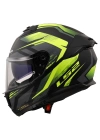 LS2 STREAM 2 FURY MAT SİYAH-GRİ-NEON SARI KASK