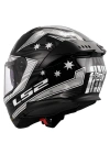 LS2 STREAM 2 GALDAM SİYAH-BEYAZ KASK