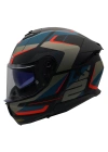 LS2 STREAM 2 ROAD MAT SİYAH-GRİ-MAVİ-KIRMIZI KASK
