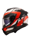 LS2 STREAM 2 ROAD MAT SİYAH-KIRMIZI-BEYAZ-GRİ KASK