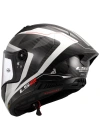 LS2 THUNDER KARBON GP AERO RAUTE BEYAZ-GRİ KASK