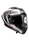 LS2 THUNDER KARBON GP AERO RAUTE BEYAZ-GRİ KASK
