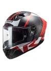 LS2 THUNDER KARBON RACING 1 KIRMIZI-BEYAZ KASK