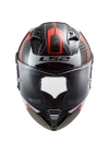 LS2 THUNDER KARBON RACING 1 KIRMIZI-BEYAZ KASK