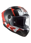 LS2 THUNDER KARBON RACING 1 KIRMIZI-BEYAZ KASK