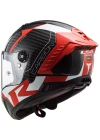LS2 THUNDER KARBON RACING 1 KIRMIZI-BEYAZ KASK