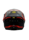 NEXX Y.100R URBANGRAM MAT SİYAH-KIRMIZI KASK