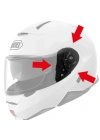 SHOEI CNS-3 KASK YAN KAPAK SET (NEOTEC 2)